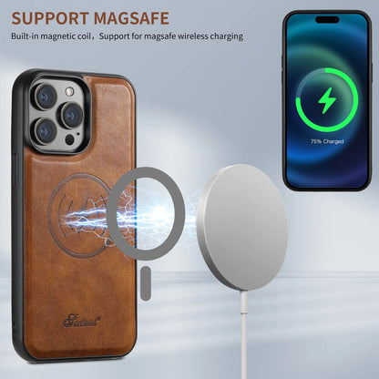 SZHAIYU Magnetic Leather Wallet Case for iPhone 16 Pro Max