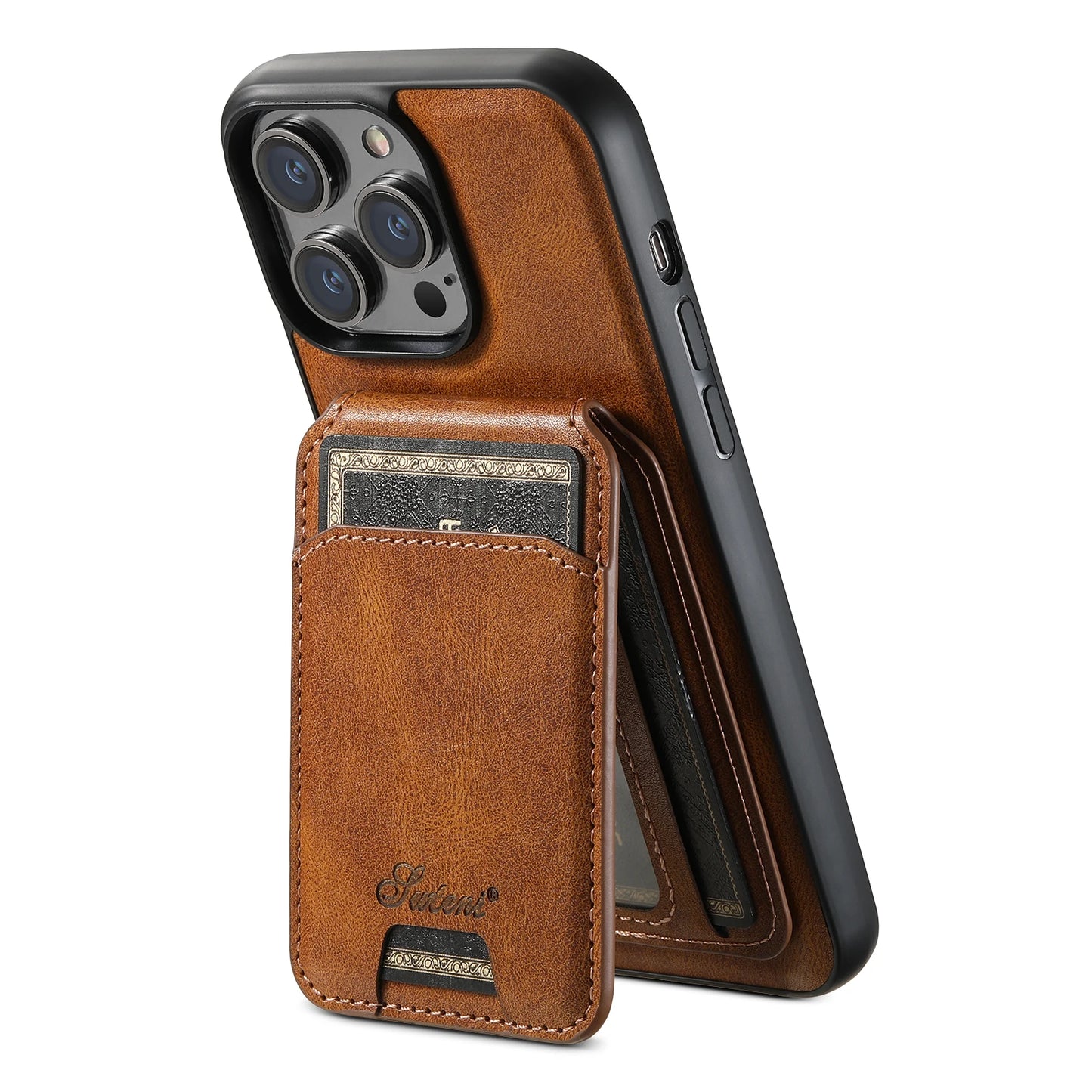 SZHAIYU Magnetic Leather Wallet Case for iPhone 16 Pro Max