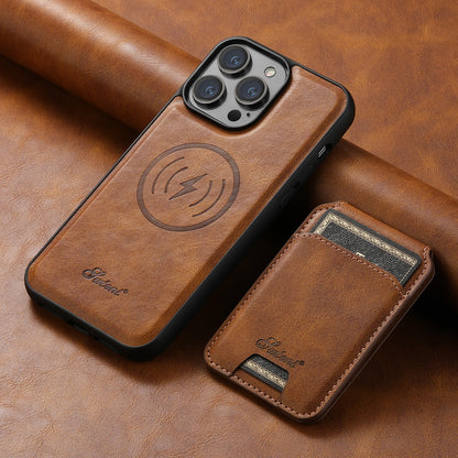 SZHAIYU Magnetic Leather Wallet Case for iPhone 16 Pro Max